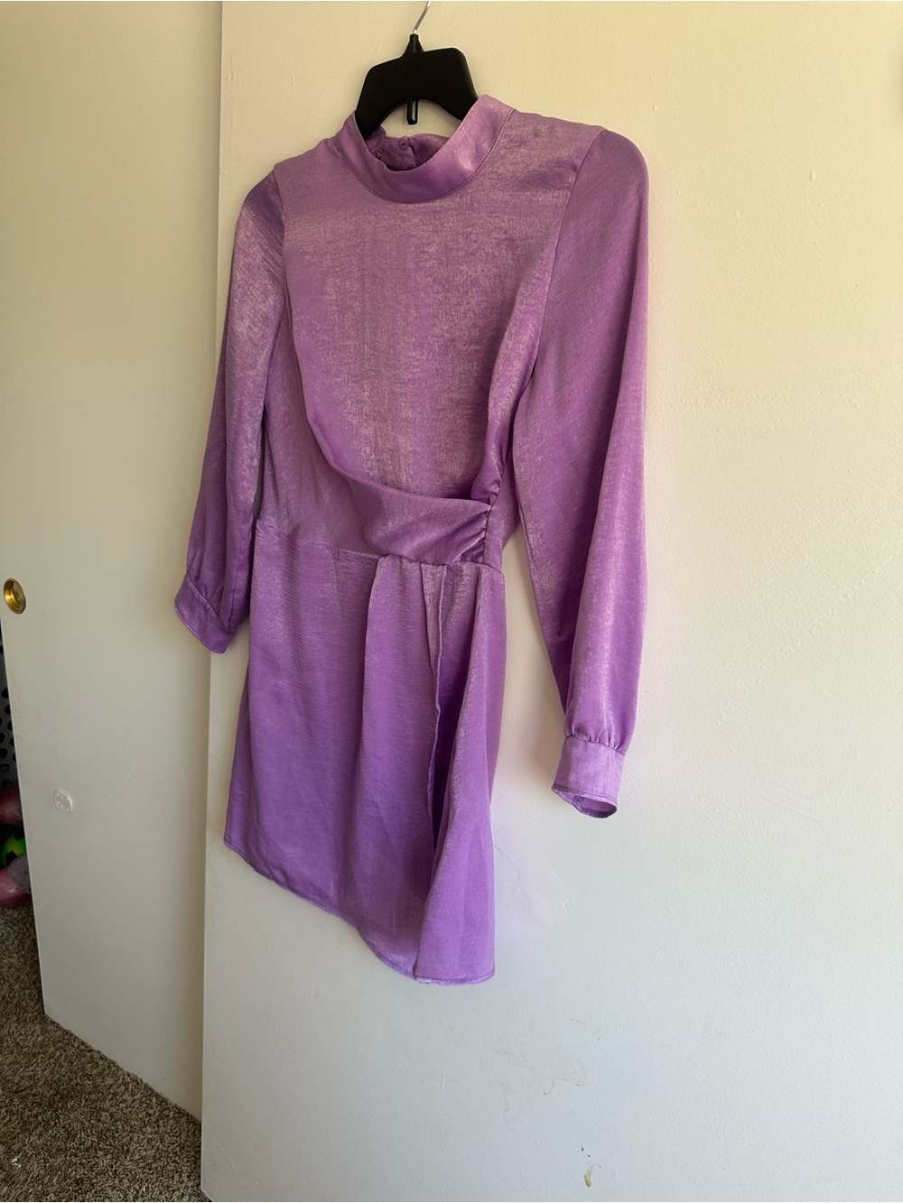 Zara Purple Long Sleeve Mini Dress - Picture 7 of 14